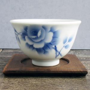 湯呑 ゆのみ 和食器 150cc 煎茶 日本製 瀬戸焼 お茶 瀬戸物 染付 反り