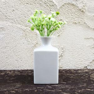 花瓶 14.5cm 150cc 白 ホワイト 陶器の花瓶 一輪挿し インテリア