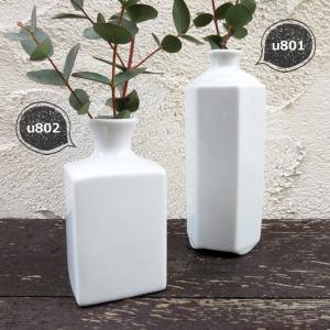 一輪挿し 花瓶 陶器 ミニ 白 四角 インテリ...の詳細画像5