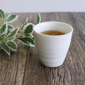 白い巻彫湯呑み / 和食器 業務用 湯飲み 湯のみ 緑茶