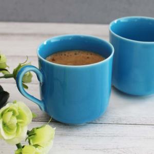 ターコイズブルー コーヒーカップ