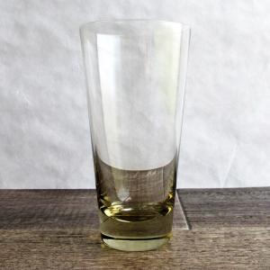 ロングタンブラー ガラス食器 グラス 透明 おしゃれ グラス コップ アイスコーヒー アイスティー / カラーグラス ブラウン 15.5cm