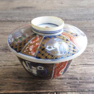 蓋つき煮物椀 緑彩金牡丹 おしゃれ 和食器 業務用 美濃焼 23b280-13