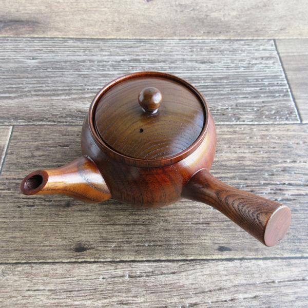 木製急須 茶漉し付き / 木の急須 お茶 土瓶 天然素材 緑茶 ほうじ茶 伝統工芸品
