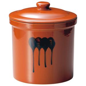 (業務用・かめ)陶器製 蓋付切立瓶 3号 5.4L(入数:1)