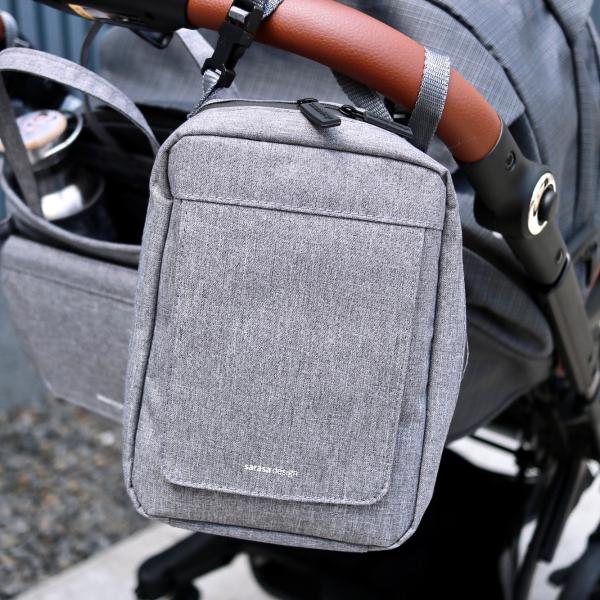 おしゃれなおむつポーチ・おしりふきも収納可のオムツポーチ・ウェットティッシュポーチ［《メール便可》b...