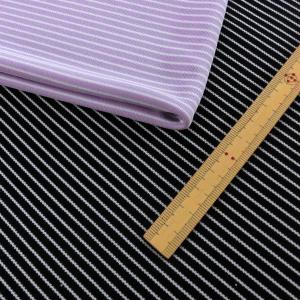 トリアセポリエステル混強燃ニット（8532）細ボーダー柄　生地巾150cm 数量1（50cm）350円　 国産　（品番8531と色相対の同じ生地です）