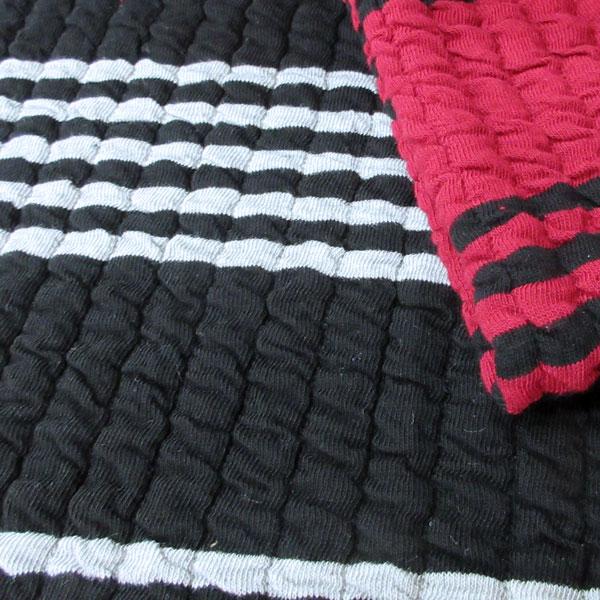 C/Tファンシーニット（DKT26-JH9）ふくれ/接結/ボーダー柄　生地巾125m 数量1（50c...