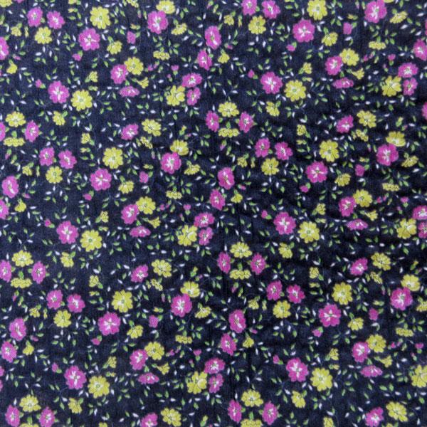 【小紋工房】綿80/ローン生地（KCP808MW+K58）ミラクルウェーブプリント（小花）   生地...