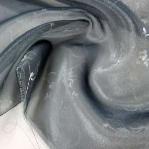 ポリエステル100% プリントオーガンジー（YOJ-2）グレー　生地巾112cm