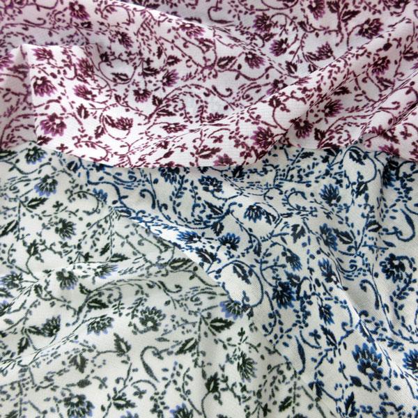 P100%パワーネット（R7443） 小花柄プリント　生地巾110cm 数量1（50cm）195円　...