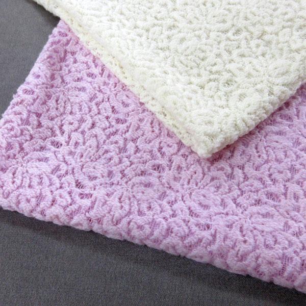 ウール混レース生地(YRN252）　生地巾110cm  数量1（50cm）220円  MADE in...