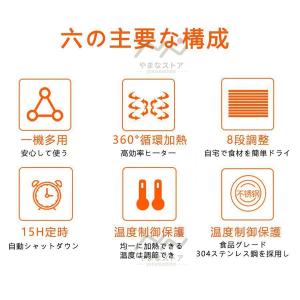 食品乾燥機 家庭用 業務用 8層トレイ大容量 ...の詳細画像1