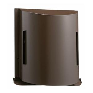 (株)更科製作所 φ75 ステンレス製換気口 CR-75BR-T 角深型フード付ガラリ・ブラウン色・防虫網無