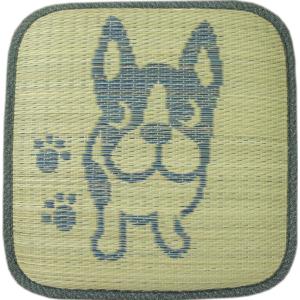 40x40 ブルー い草角座チェアパッド 「フレ...の商品画像