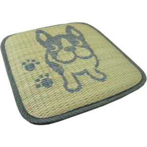 40x40 ブルー い草角座チェアパッド 「フ...の詳細画像1