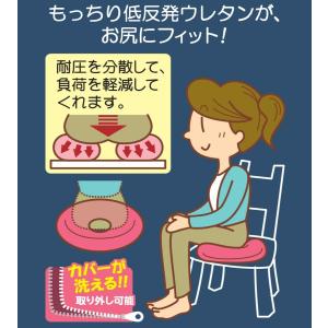 40Rx5cm 円座ドーナツ型クッション 低反...の詳細画像2