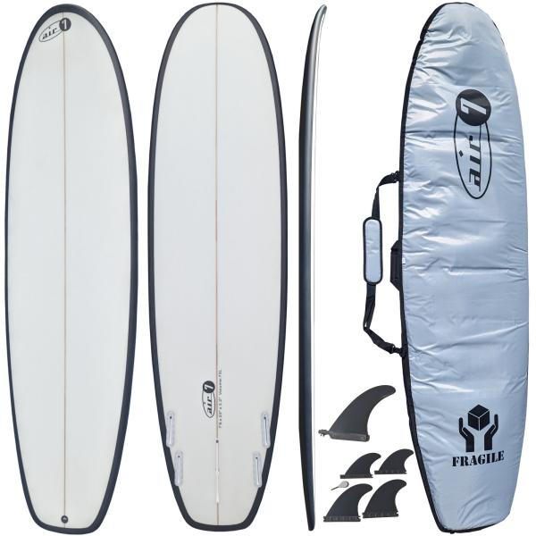 229cm ロングボード 7ft 6in x 23in surfboard ハードケース付き 5枚フ...