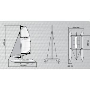 ヨット船体 カタマランヨット ミニキャット42...の詳細画像4