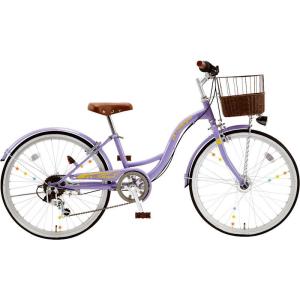 子供用自転車 シオノ エイシア 24 外装6段 オートライト (ラベンダー) SHIONO ASIA 246 塩野自転車 シティサイクル