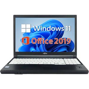 中古美品 ノート パソコン 富士通 LIFEBOOK A577 第7世代Corei5 メモリ8GB SSD128GB DVD Win11 Microsoft Office2019 15.6インチ 大画面 内蔵テンキー｜sas-store