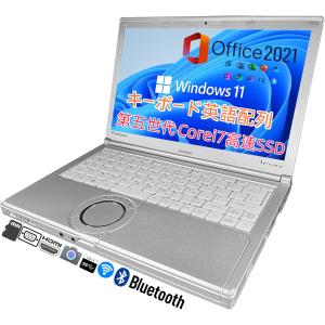 【中古】 第5世代Corei7 メモリ8GB SSD256GB パナソニック レッツノート CF-NX4 Win11 Microsoft Office2021 WEBカメラ HDMI USB3.0 12型　英語キーボード｜SASストア