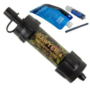 携帯浄水器　SAWYER ソーヤー ミニ SP107 カモフラージュ 迷彩  ろ過器 世界のトップブランドで災害時も安心｜sasakishoten