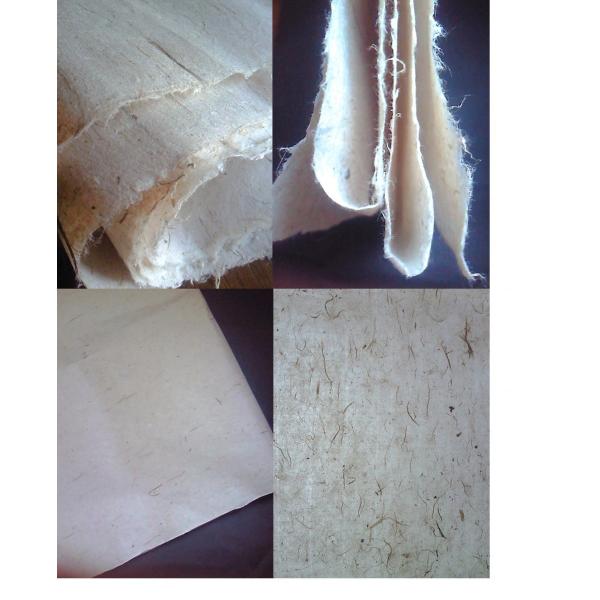 画材 和紙 手漉き和紙 (手すき和紙) 粕入り 本物の和紙 パルプ未使用 大判 70×140cm　