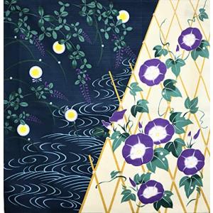 丸全 風呂敷 綿風呂敷 シャンタンからく露夏尽し 約50×50cm