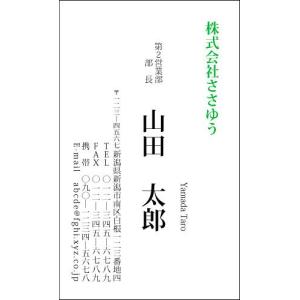 『デザイン名刺印刷』ベーシック名刺 B_002_av 選べる7色「カラー名刺片面100枚入ケース付」テンプレートを選んで簡単名刺作成｜sasapri