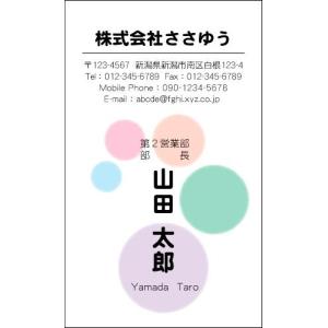 『デザイン名刺印刷』ベーシック名刺 B_154_t 「カラー名刺片面100枚入ケース付」テンプレートを選んで簡単名刺作成｜sasapri