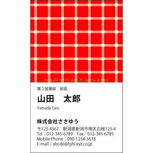 『デザイン名刺印刷』ユニーク・アイディア名刺 U_402_k 「カラー名刺片面100枚入ケース付」テ...