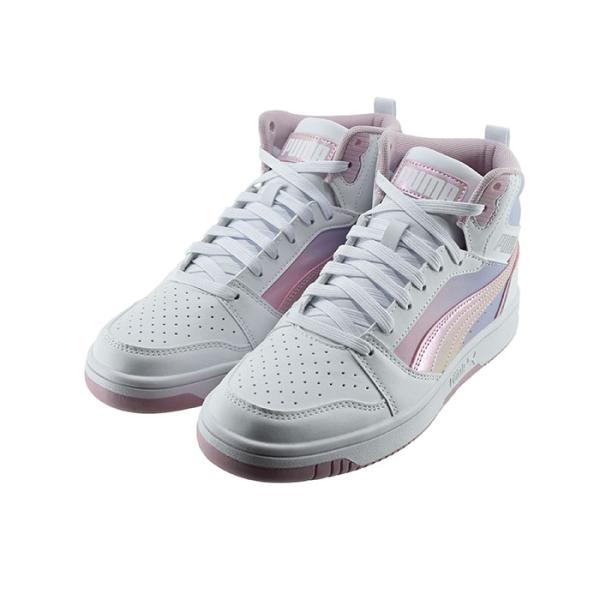 【送料込み】 プーマ PUMA REBOUND V6 MID BLURRY DREAM JR  リバ...