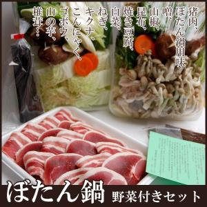 猪肉上撰　ぼたん鍋セット（丹波篠山地野菜・味噌付き）（４人前分）天然国産｜sasayama