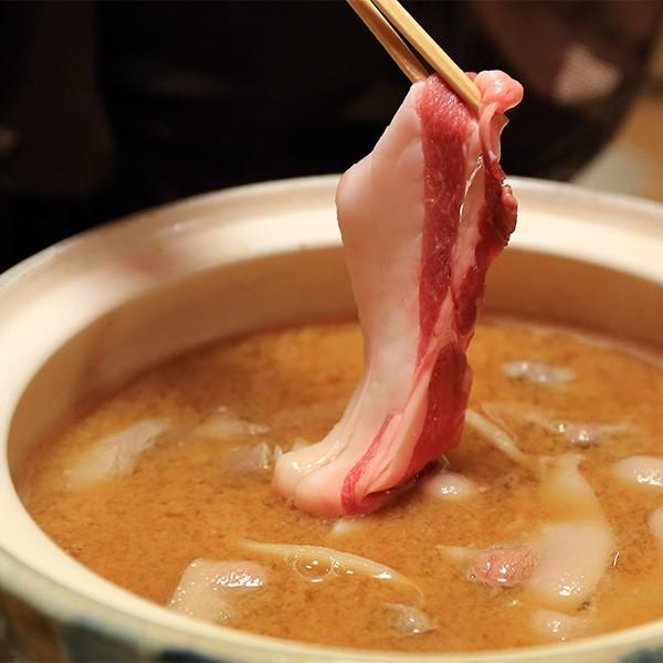 猪肉特撰ロース　ぼたん鍋セット（野菜なし・味噌付き）（４人前分）天然国産