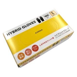 フジ スーパーニトリルグローブ 青 L 100枚入 粉なし 食品衛生