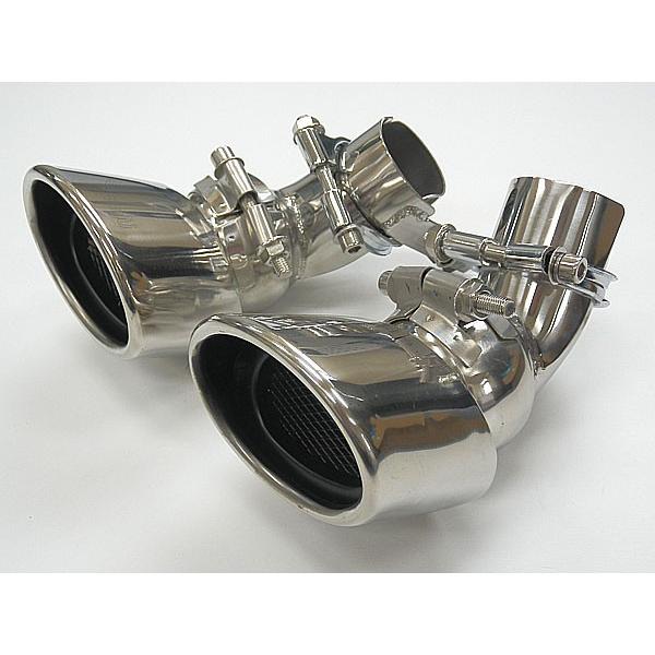 W211 E320 E350 クロームメッキ AMGルック シングル マフラー