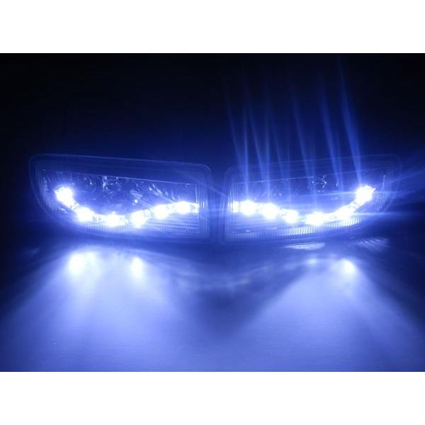 アウディルック ランクル100系 フォグランプ 12連LED デイライト