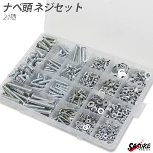ナベ頭 小ネジ セット 24種 M3 M4 M5 M6 鉄 ユニクロ 六角