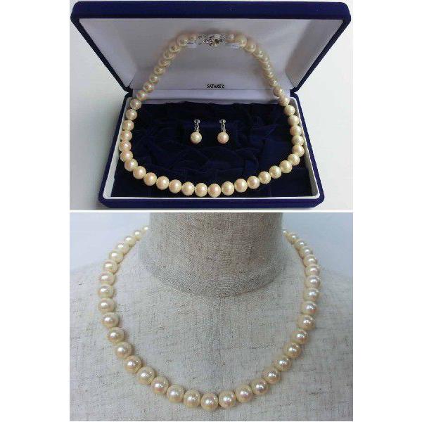人造真珠ネックレス・イヤリングset 10mm玉 ノーマルカラー