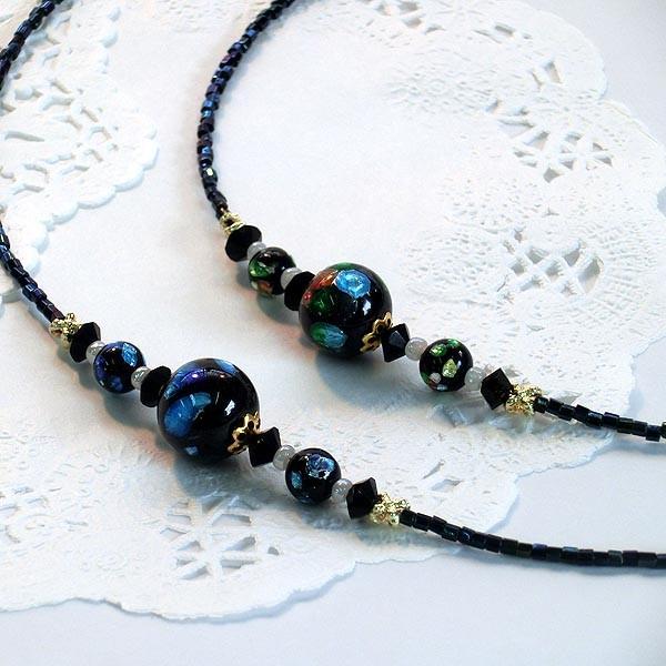 ホタル玉ペンダント/丸12mmビーズ