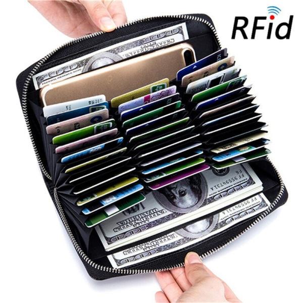 （12色）通帳ケース 本革 RFID 36ポケット スキミング防止 パスポートケース カード入れ カ...