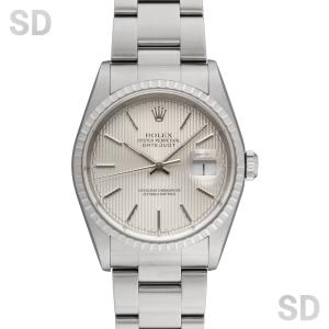 ROLEX ロレックス デイトジャスト 16220 シルバー/タペストリー メンズ 【中古】