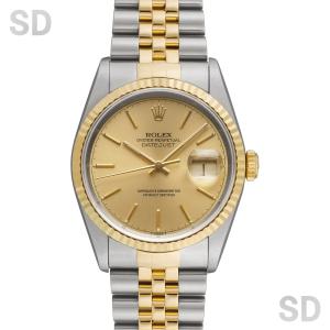 【無金利60回ローン】ROLEX ロレックス デイトジャスト 16233 シャンパン メンズ 【中古】