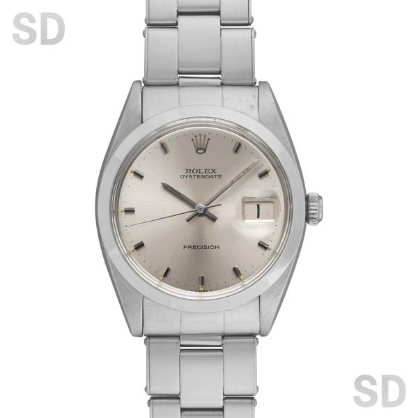 【無金利60回ローン】ROLEX ロレックス オイスターデイト/手巻き 6694 シルバー メンズ ...