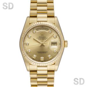 ROLEX ロレックス デイデイト 18238G シャンパン/ダイヤ メンズ 【中古】