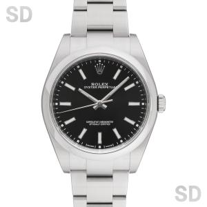 ROLEX ロレックス オイスターパーペチュアル39 114300 ブラック メンズ 【中古】｜satindollwatch