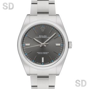 ROLEX ロレックス オイスターパーペチュアル39 114300 ダークロジウム メンズ 【中古】｜satindollwatch