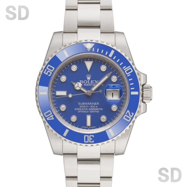 ROLEX ロレックス サブマリーナー 116619G LB ブルー/ダイヤ メンズ 【中古】