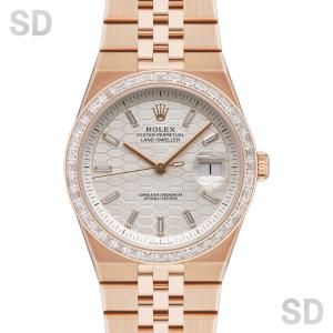 【無金利60回ローン】ROLEX ロレックス ランドドゥエラー40 127385TBR インテンスホワイト/ハニカムモチーフ/ダイヤ/ベゼルダイヤ メンズ 【中古】